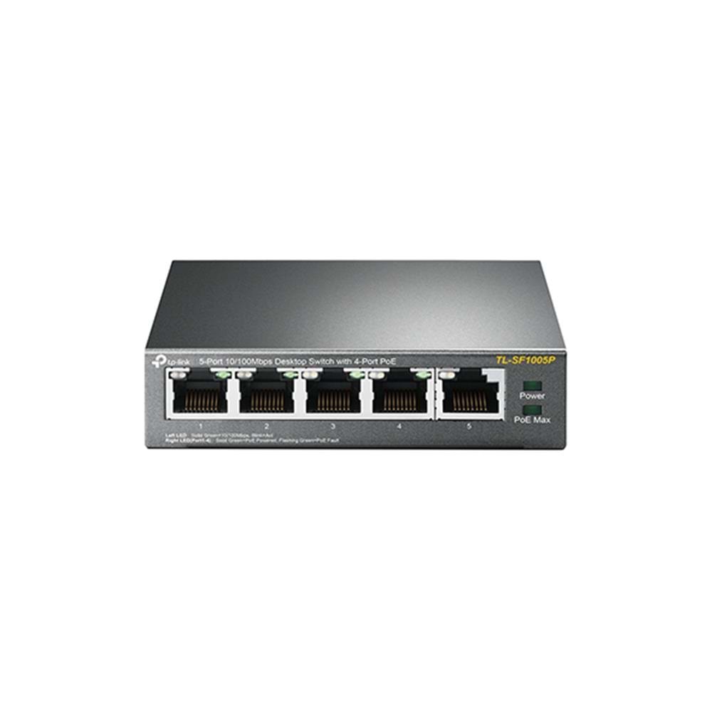 Tp-Link TL-SF1005P 5 Port 4 Port Poe+ 10/100 Mbps Switch Çelik Kasa