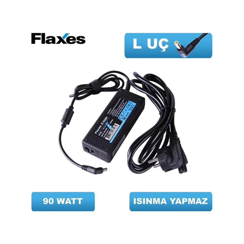 Flaxes Unıversal 19V 4.74A 90W Uçlar:5.5*2.5 Muadil Notebook Adaptör Fna-Un190