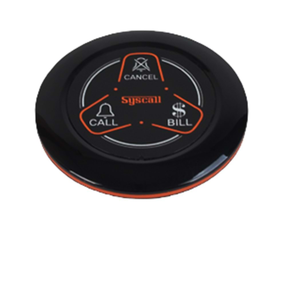 SYSCALL ST 600 TRANSMİTTER 3 BUTON ÇAĞIRMA BLACK