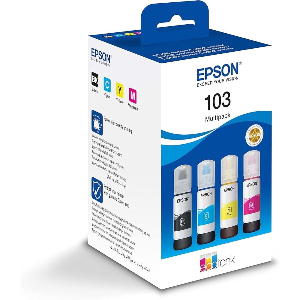 Epson 103 Magenta Kırmızı Şişe Mürekkep T00S34A L1210/3210/3250/5290