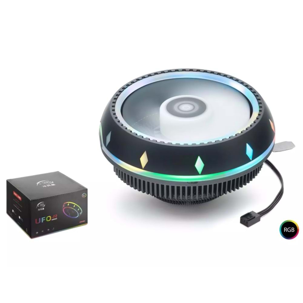 SPECTRUM COOL STORM CPU FAN COMBO UFO-R AMD INTEL RGB SİYAH