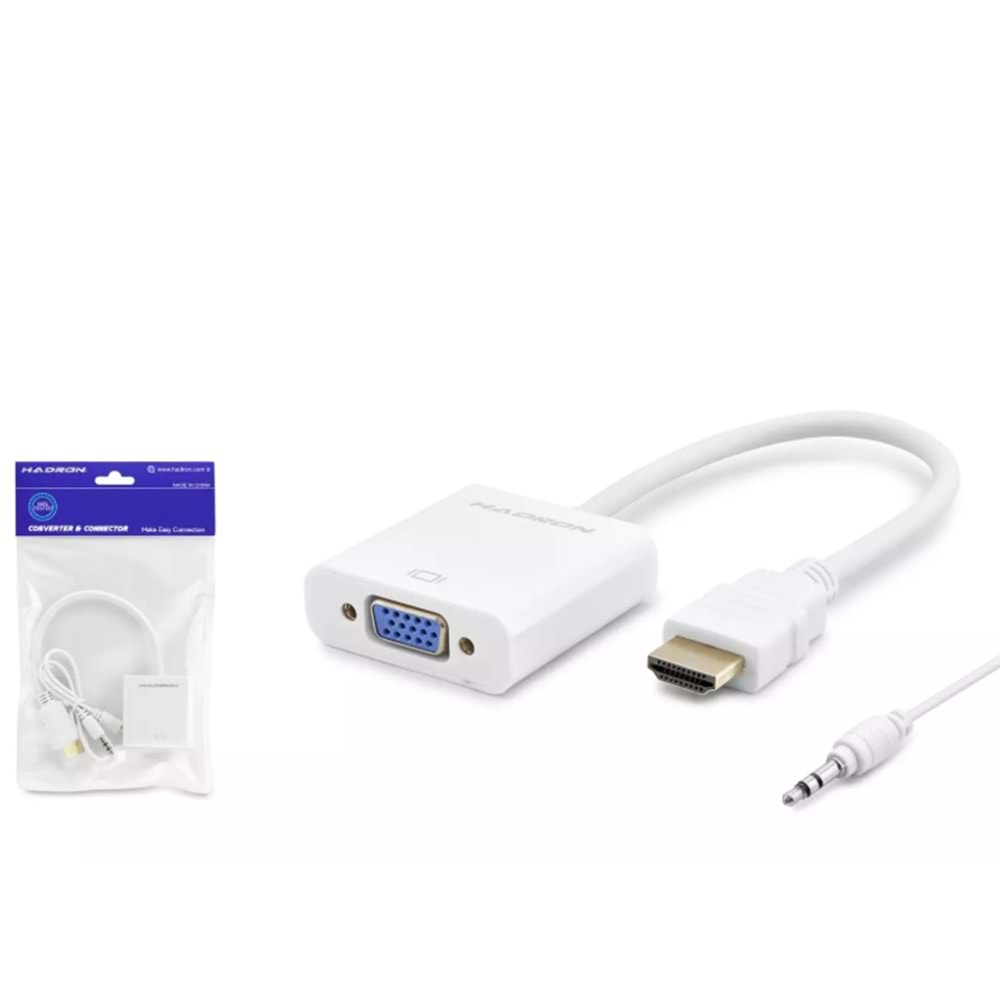 HADRON HDX2019 HDMI TO VGA F ÇEVİRİCİ 1080P