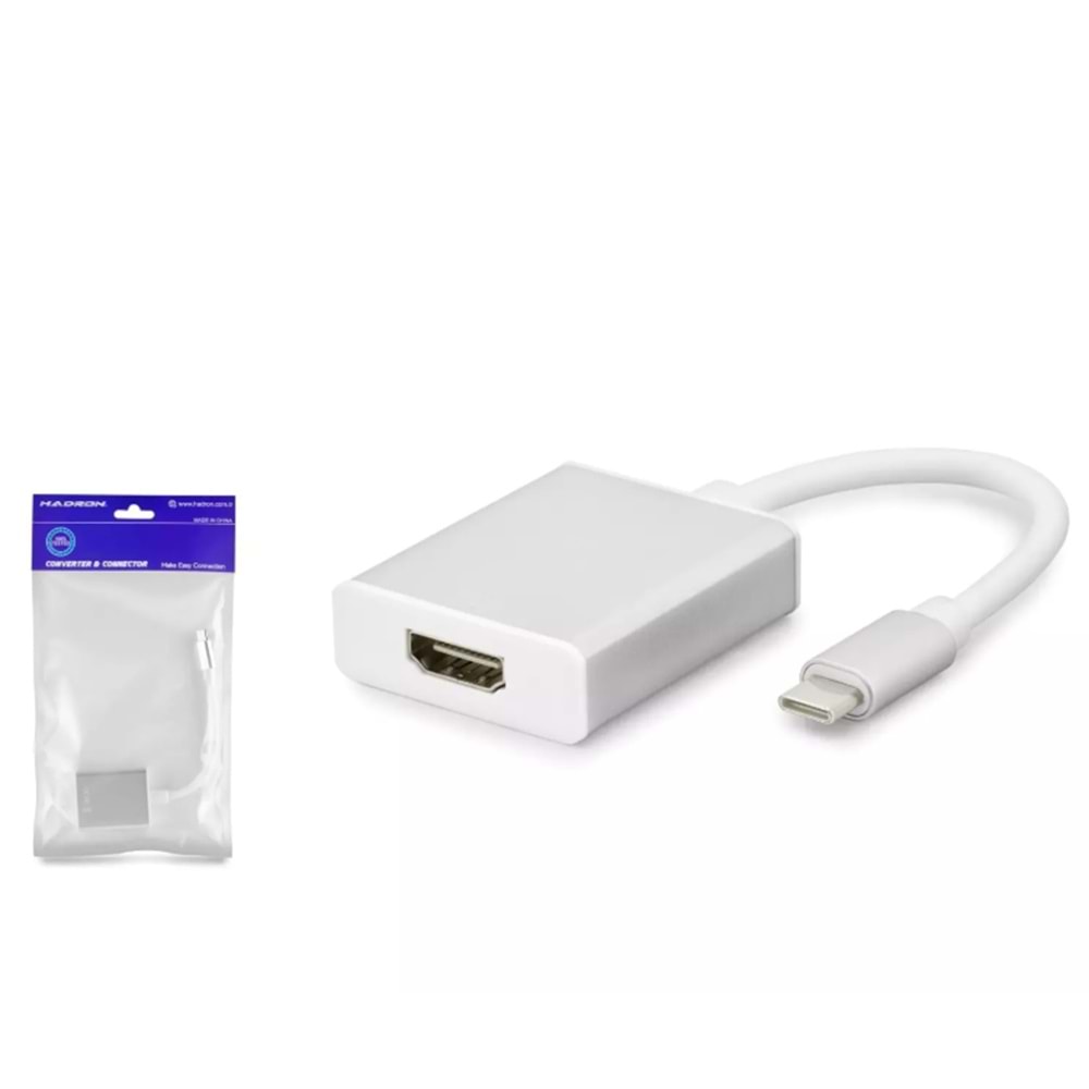 HADRON HDX7760 TYPE-C TO HDMI F ÇEVİRİCİ 4K 30HZ