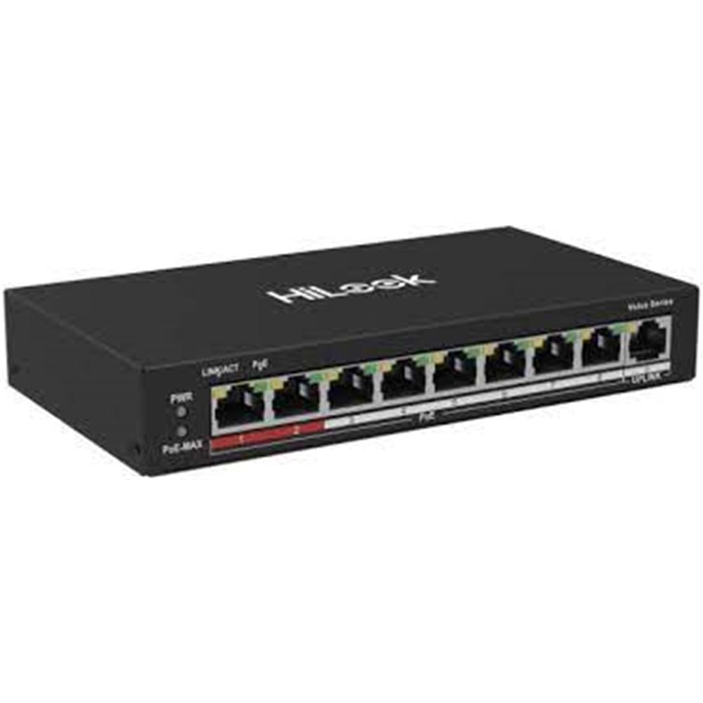 Hilook NS-0109P-60(B) 8 Port 10/100 8 Port PoE 60W +1 Port Megabit Uplink Poe Switch