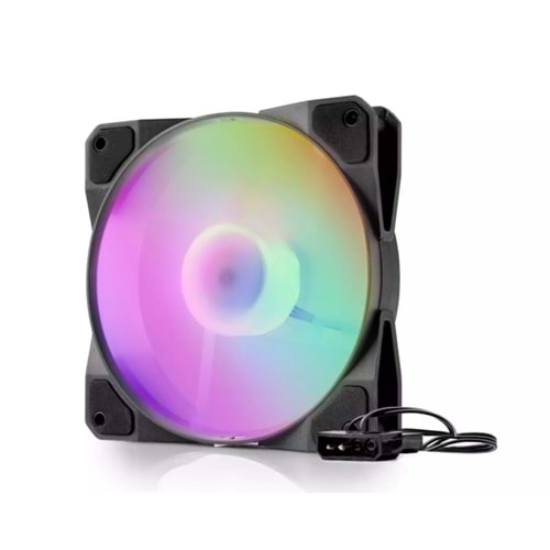 HADRON HDX1517 KASA FANI PERFORMANS 4PIN 12CM RGB SİYAH