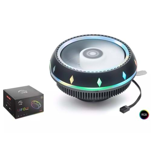 SPECTRUM COOL STORM CPU FAN COMBO UFO-R AMD INTEL RGB SİYAH