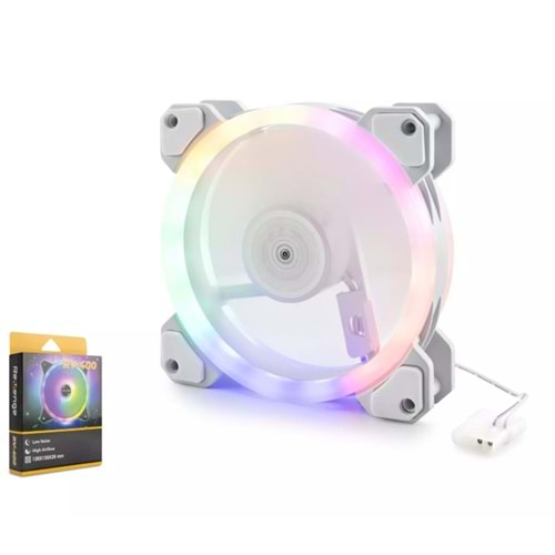 REVENGE RV400-B KASA FANI RGB 12CM BEYAZ