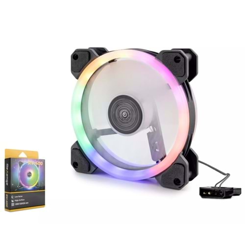 REVENGE RV400-1 KASA FANI RGB 12CM SİYAH