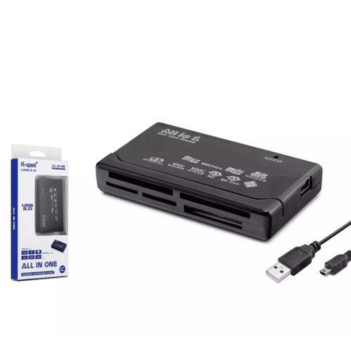 HADRON HDX7012 CARD READER USB ALL IN ONE SİYAH