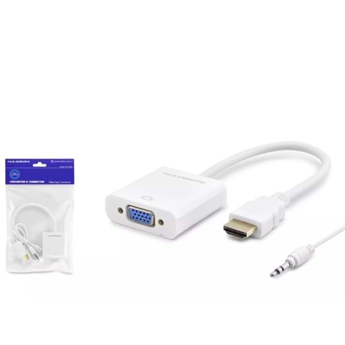 HADRON HDX2019 HDMI TO VGA F ÇEVİRİCİ 1080P