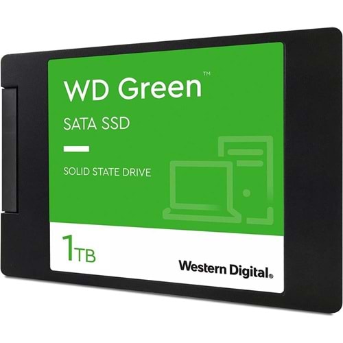 Wd 1TB Green WDS100T3G0A 545/465 MB/S 2.5 Inç 7mm Sata SSD